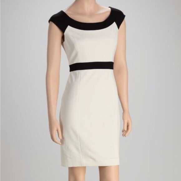 Cynthia steffe black and off white body con dress size 8 new with tags - Picture 1 of 10